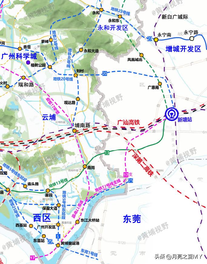 广州地铁23号线最新线路图，城市脉络的新跃动